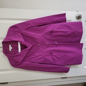 Ladies fuchsia colored jacket, size medium